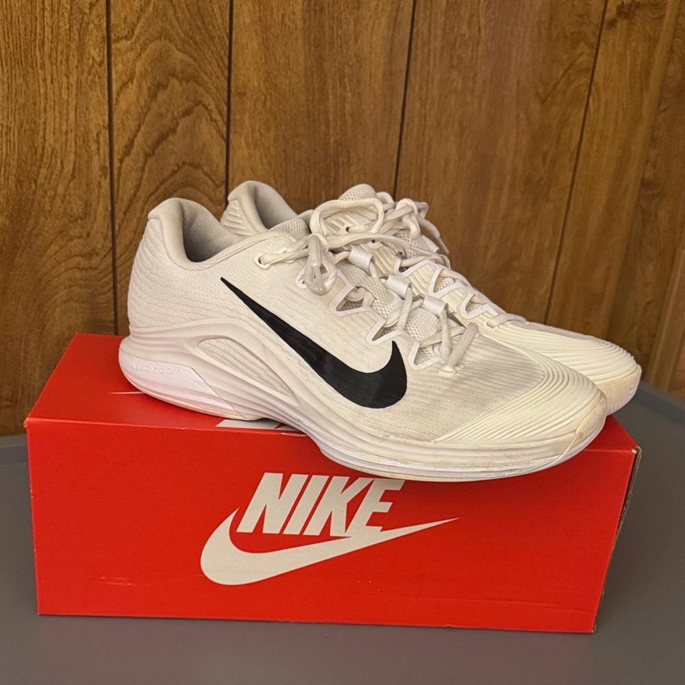 Nike Zoom Vapor 12 Men’s Tennis All Court White FV5552-101 Size 10